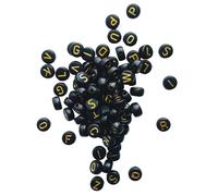 Un Set Di a-Z 26 Lettere Cubo, Piatto Rotondo Acrilico Alfabeto Perline 6,7mm '