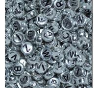 Un Set Di a-Z 26 Lettere Cubo, Piatto Rotondo Acrilico Alfabeto Perline 6,7mm '