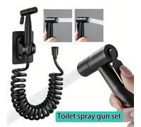 Un set di accessori in acciaio inossidabile per la pulizia del corpo, adatto per doccia a mano, panni da bagno, pannolini, con controllo regolabile della pressione dell'acqua, accessori per il bagno P