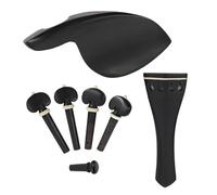 Un Set Di Accessori Per Violino In Ebano Intarsiato In Osso Di Bue 4/4 Accessori Per Violino