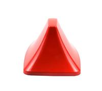 Un set di antenne in fibra di carbonio per auto, antenne radio per auto, antenna a pinna di squalo, antenna per segnale AM/FM sul tetto, universale(RED)