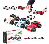 UN SET DI AUTO SPORTIVE IN LEGNO PER LE CORSE AUTOMOBILISTICHE
