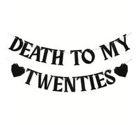 Un set di banner per dei miei venti - Addio alla bella giovinezza, Banner della fine della mia giovinezza, Anni sporchi, Addio ai miei venti, Decorazioni divertenti per il trentesimo compleanno