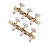 Un set di chiavi di accordatura per chitarra classica in oro imitazione e accordatori a testata Testa Dell'accordatore Per Chitarra