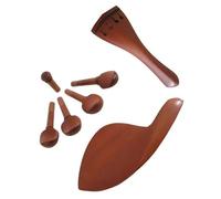 Un set di cordiera per violino con pomello per mentoniera per violino in legno di giuggiola accessori per violino (Size : 4/4)