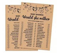 Un set di giochi per il festa di nascità, card per il gioco di ricerca delle lettere del bebè, giochi e attività per il festa di nascità, idee e forniture per l'attività della festa, idee per il festa