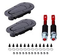 Un set di kit universale Plus con chiusura a filo e perno per cofano e fissaggio a filo Kit di chiusura in fibra di carbonio nera regalo refit nuova auto