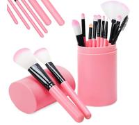 Un set di pennelli professionali per il trucco in 12 astucci