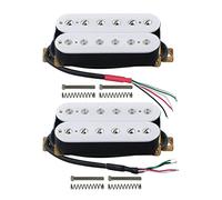 Un Set Di Pickup Per Chitarra Elettrica A Doppia Bobina Ceramica, Pickup A Ponte, Parti Per Chitarra Bianca pickup