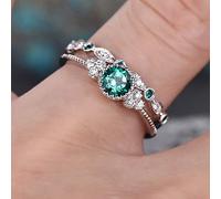 Un set di versatili anelli da donna con micro zirconi per donne gioielli raffinati vita quotidiana appuntamenti decorazione per ballo di fine anno