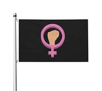 Un Simbolo Del Femminismo Durevole Garden Flag Divertente Bandiere Da Giardino Decorazione Per Fattoria All'Aperto Patio 90X150Cm
