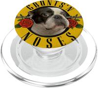 Un simpatico Bulldog francese in un logo Frenchie PopSockets PopGrip per MagSafe