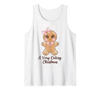 Un Simpatico Fiocco Rosa di Pan di Zenzero con Coquette Natalizia Canotta