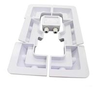 Un sistema ben progettato in sette pezzi staffe in plastica ABS che elevano i pannelli alla giusta altezza (bianco)