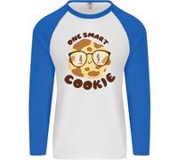 Un Smart Biscotto Divertente Cibo Secchione Nerd Matematica Uomo L/S T-Shirt
