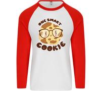 Un Smart Biscotto Divertente Cibo Secchione Nerd Matematica Uomo L/S T-Shirt