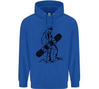 Un Snowboarder Che Fa Snowboard In Inverno Uomo Felpa