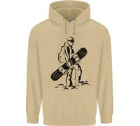 Un Snowboarder Che Fa Snowboard In Inverno Uomo Felpa