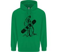 Un Snowboarder Che Fa Snowboard In Inverno Uomo Felpa