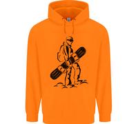 Un Snowboarder Che Fa Snowboard In Inverno Uomo Felpa