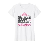 Un Solo Uccello per Sempre Sposa Addio al Nubilato Maglietta