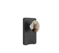 Un soriano sorprendente con occhi verdi vividi PopSockets PopWallet per MagSafe