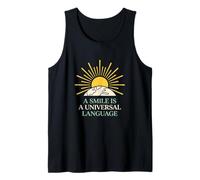 Un Sorriso è Una Persona ottimista positiva per Il linguaggio Universale Canotta