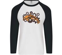 Un Steampunk Delfino Uomo L/S Baseball T-Shirt