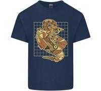 Un Steampunk Serpente Rettili Uomo Cotone T-Shirt