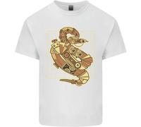 Un Steampunk Serpente Rettili Uomo Cotone T-Shirt