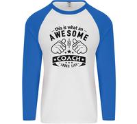 Un Stupenda Coach Looks Like Rugby Calcio Uomo L/S Baseball T-Shirt