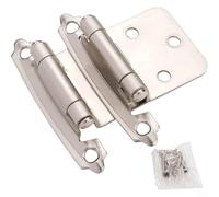 Un supporto adeguato da robuste cerniere da 3/8 pollici per armadio assicura affidabilità nel tempo (argento)