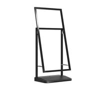 Un supporto per cartelli pubblicitari esterni, espositore antivento per marciapiede per aziende, ufficio, supermercati, ristoranti, cartelloni per pavimentazione