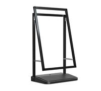 Un supporto per cartelli pubblicitari esterni, espositore antivento per marciapiede per aziende, ufficio, supermercati, ristoranti, cartelloni per pavimentazione