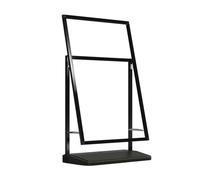 Un supporto per cartelli pubblicitari esterni, espositore antivento per marciapiede per aziende, ufficio, supermercati, ristoranti, cartelloni per pavimentazione