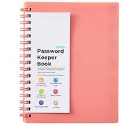Un taccuino a 6 spirali per scrivere e scrivere con password indicizzate, organizer per la casa