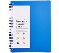 Un taccuino a 6 spirali per scrivere e scrivere con password indicizzate, organizer per la casa