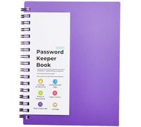 Un taccuino a 6 spirali per scrivere e scrivere con password indicizzate, organizer per la casa