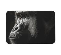 Un tappetino da bagno Gorilla Diatomom per adulti assorbe l'umidità e lo sporco, zerbino con retro in gomma antiscivolo, adatto sotto la porta, per pavimento del bagno, vasca, doccia, lavandino