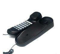 Un telefono fisso funzionale da parete con caratteristiche migliorate, tra cui un display luminoso facile da leggere (nero)