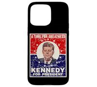 Un tempo per la grandezza John F. Kennedy per il presidente invecchiato JFK Custodia per iPhone 15 Pro Max