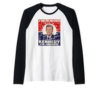 Un Tempo per la grandezza John F. Kennedy per Il Presidente Invecchiato JFK Maglia con Maniche Raglan
