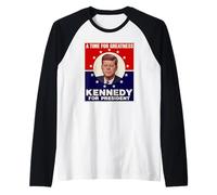Un Tempo per la grandezza John F. Kennedy per Il Presidente JFK Maglia con Maniche Raglan