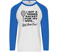 Un Tennis Racchetta per My Wife Migliore Swap Ever Uomo L/S Baseball T-Shirt