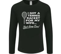 Un Tennis Racchetta per My Wife Migliore Swap Ever Uomo Maniche