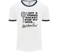 Un Tennis Racchetta per My Wife Migliore Swap Ever Uomo Ringer