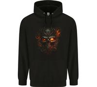 Un Teschio Di Fuoco Malvagio Dal Futuro Felpa Per Bambini