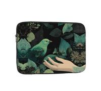 Un tocco di verde illustrazione stampata del manicotto del computer portatile stampato custodia protettiva adatta per viaggi e uso ufficio 10 pollici
