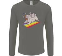 Un Unicorn Cane Carlino Uomo Maniche