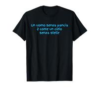 Un Uomo Senza Pancia È Come Un Cielo Senza Stelle Divertente Maglietta